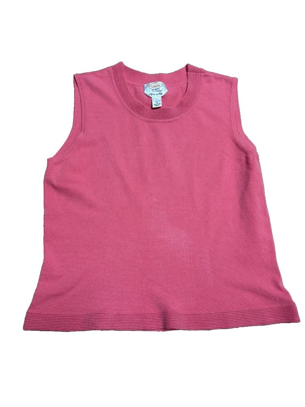 Talbots Sleeveless Top Women's Petite Size L Pink
